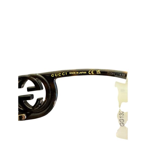 Gucci NWT Rectangular Frame GG Sunglasses in Tortoiseshell - Picture 7 of 10